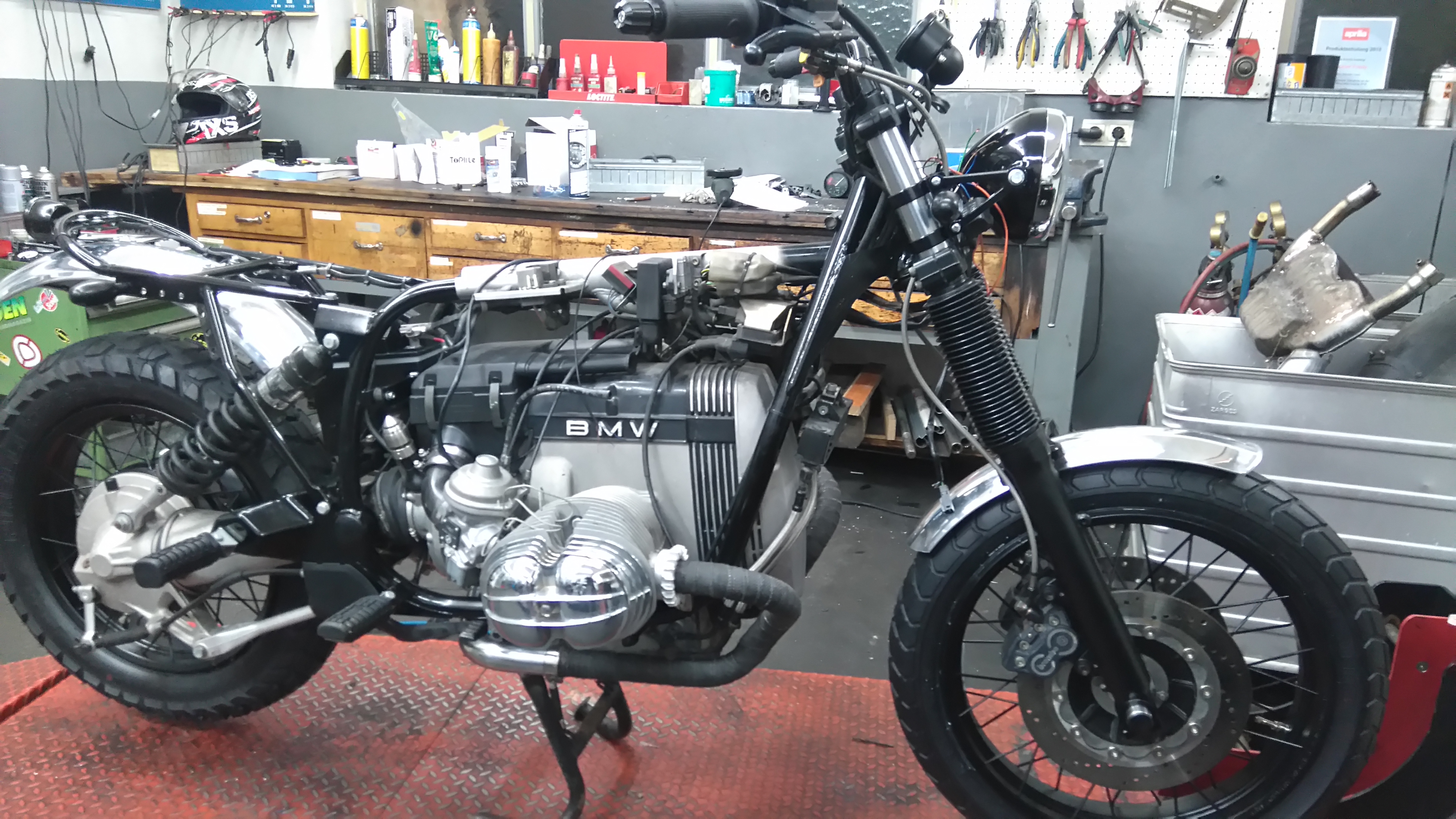 Motorrad blau 4