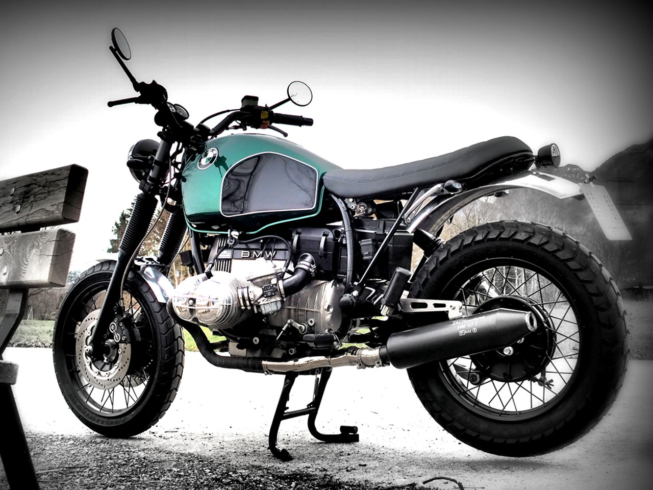 Motorrad blau 5